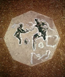 Åttakantig golvmosaik (mosaik)